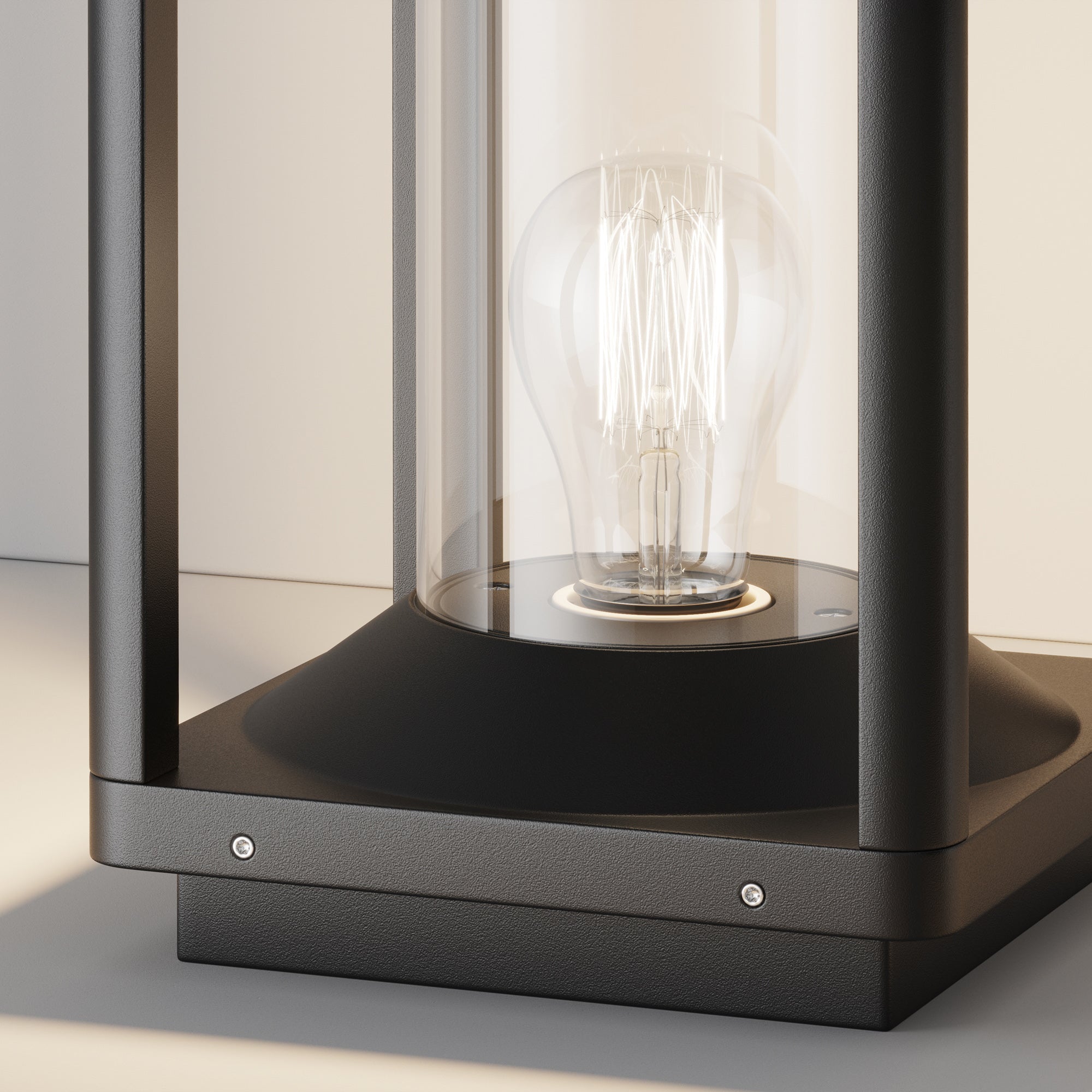 Paletto Da Esterno Moderno Cell 1 Luce E27 15W Alluminio Grigio Ip54