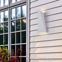 Lampada Da Parete Moderna Per Esterno Metallo Bianco Luce Led 6W Ip54