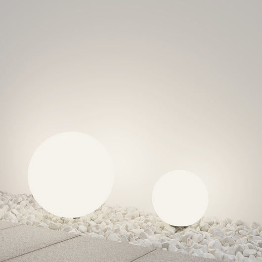 Lampada Da Terra Moderna Da Esterno Plastica Bianco 1 Luce E27 30W Ip54