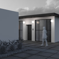 Lampada A Soffitto Moderna Per Esterno Plastica Bianco 1 Luce E27 30W Ip54