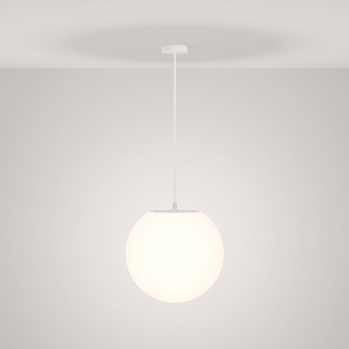 Lampada A Soffitto Moderna Per Esterno Plastica Bianco 1 Luce E27 30W Ip54