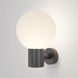 Lampada Da Parete Moderna Per Esterno Alluminio Nero 1 Luce E27 60W Ip54
