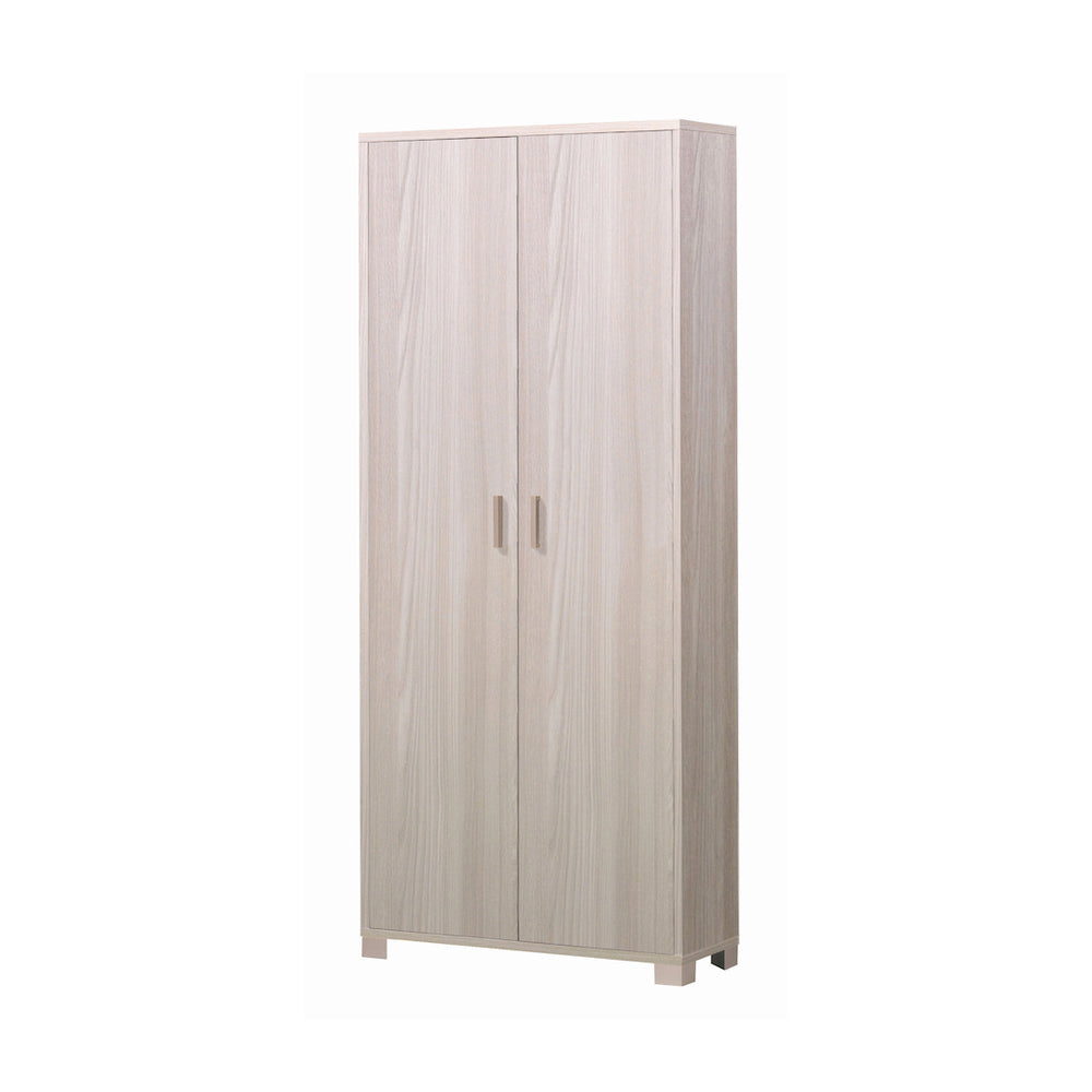 Armadio mobile 2 ante 83x29x190H cm in kit di montaggio colore Olmo chiaro
