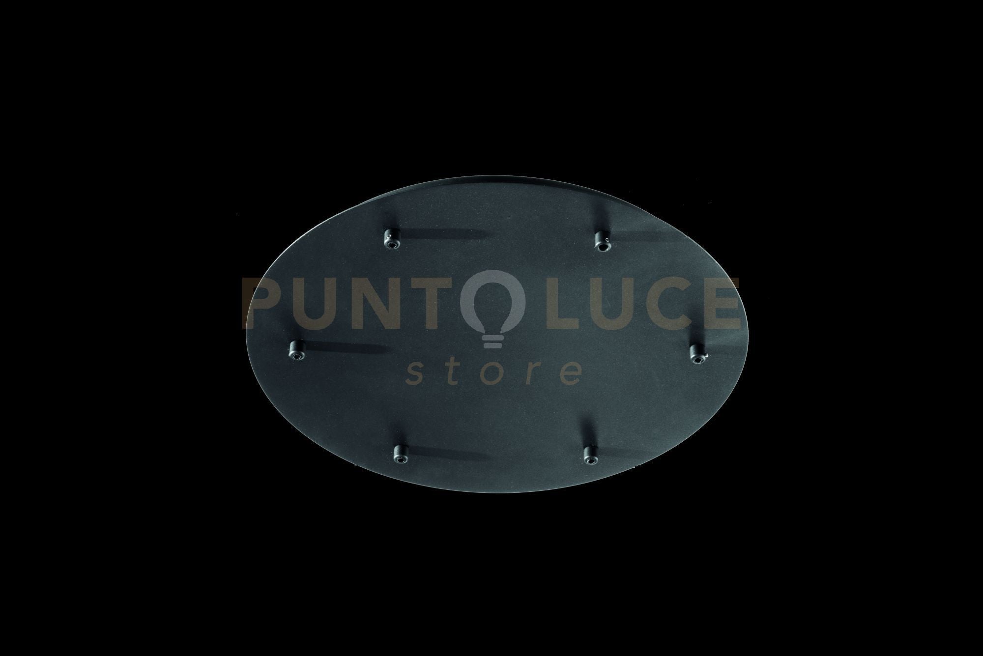 OBA0010 BASE 6 FORI NERO D.50CM H.3,5CM PER SOSPENSIONE