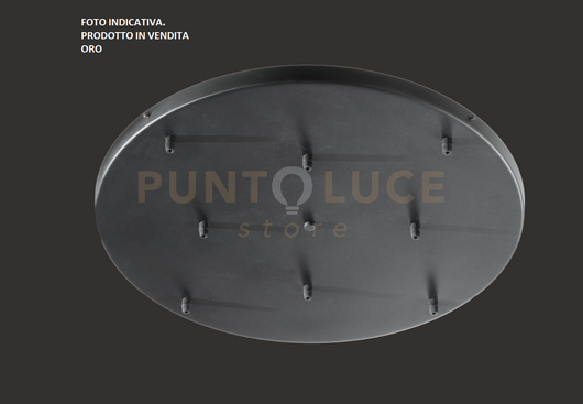 OBA0013 BASE 8 FORI ORO D.65CM H.3,5CM PER SOSPENSIONE