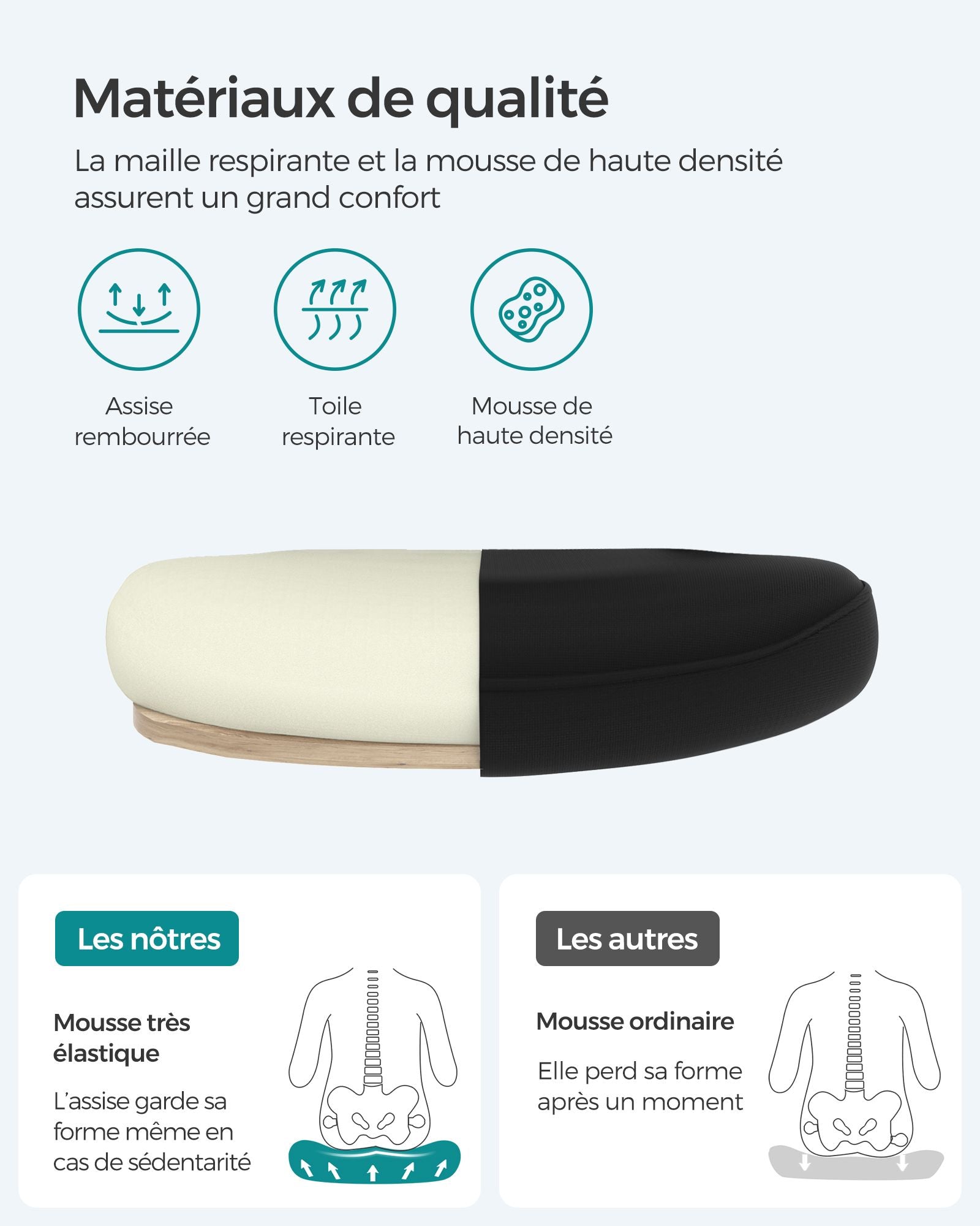 Sedia da ufficio con braccioli pieghevoli sedia da ufficio in tela seduta girevole a 360° supporto lombare regolabile salvaspazio nera 12_0005862