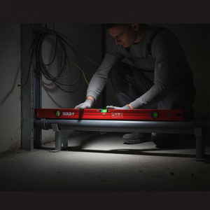 Big x 3 livella in alluminio a bolla d'aria tubolare rossa *** lunghezza 150, confezione 1