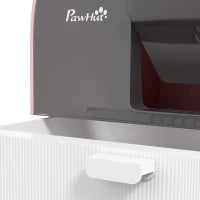 Lettiera per Gatti Chiusa con Filtri, Paletta e Vassoio, Struttura in PP, 43x44x47cm, Rosa