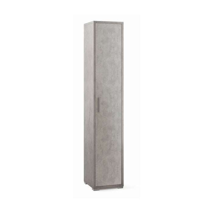 Armadio colonna 1 anta 39x41x199H cm in kit di montaggio colore Cemento