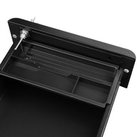 Mobiletto portaoggetti mobile per ufficio con ruote e serratura per documenti e cartelle sospese con 3 cassetti nero 12_0004826