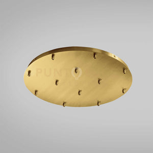 OFELIA B T/12 MINI  - ROSONE TONDO 12 FORI PIU ACCESSORI COLORE OTTONE