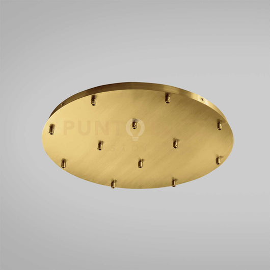 OFELIA B T/12 MINI  - ROSONE TONDO 12 FORI PIU ACCESSORI COLORE OTTONE