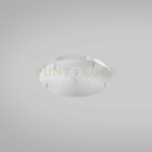 OFELIA B T/6 MINI  - ROSONE TONDO 6 FORI PIU ACCESSORI COLORE BIANCO