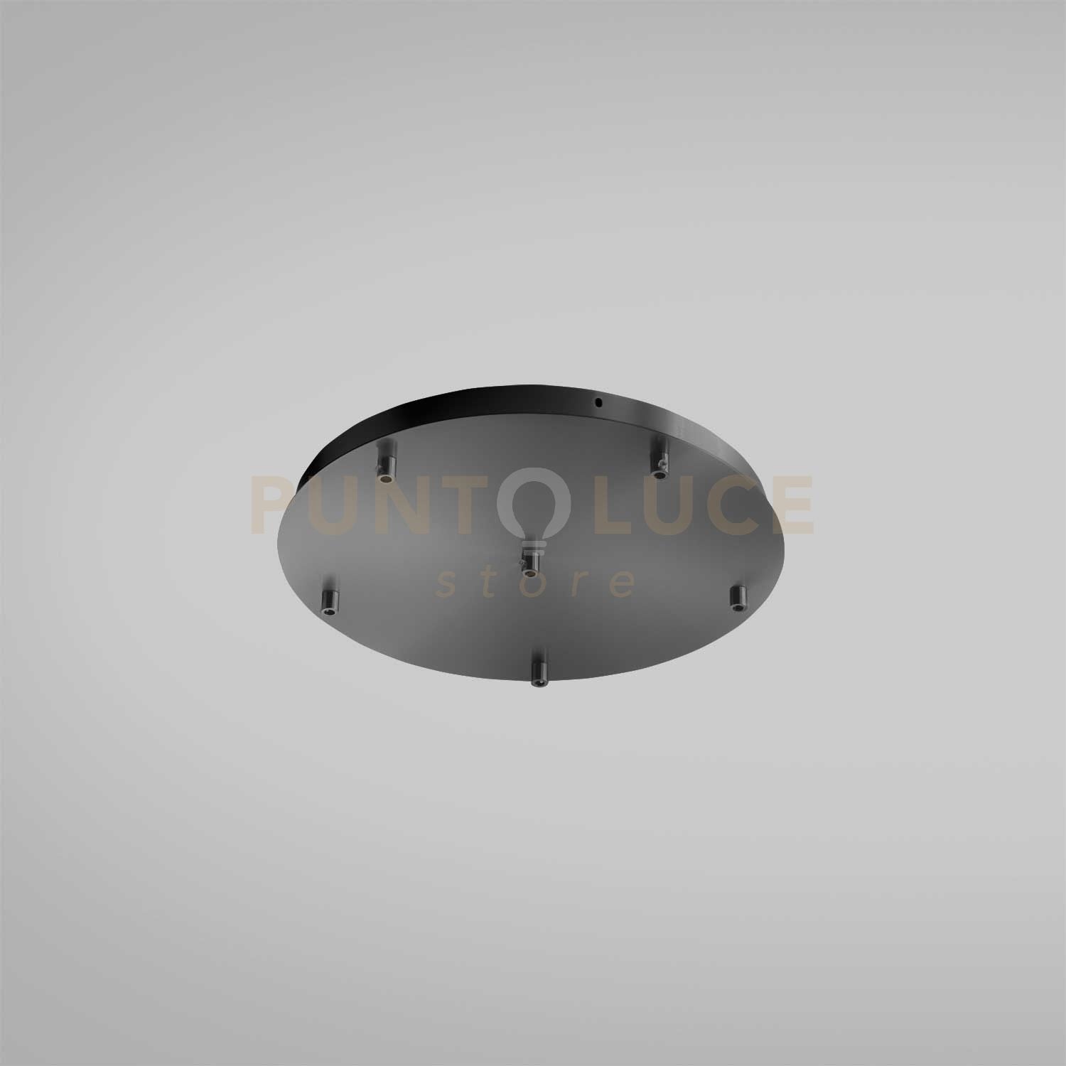 OFELIA B T/6 MINI  - ROSONE TONDO 6 FORI PIU ACCESSORI COLORE NERO