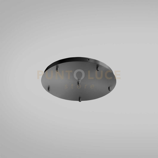 OFELIA B T/6 MINI  - ROSONE TONDO 6 FORI PIU ACCESSORI COLORE NERO