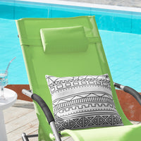  Poltrona dondolo, Sdraio Relax, Sedia a sdraio, Con poggiatesta, Verde chiaro OGS28-GR