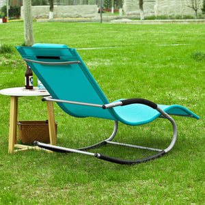 SoBuy Sdraio a dondolo con poggiatesta 63x150x87cm OGS28-HB