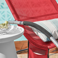 SoBuy 2 x Sdraio a dondolo con poggiatesta 63x150x87cm OGS28-RX2