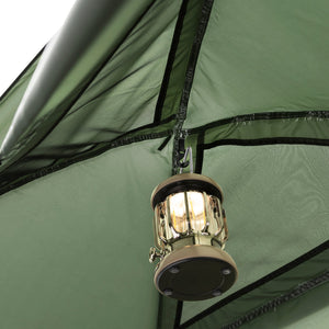 SoBuy Lettino da campeggio Brandina da campeggio Tenda da esterno con gancio per lampada e tasche porta scarpe Tenda 3 in 1 per 1 persona Pratica 193x86x160 cm OGS32-II-GR