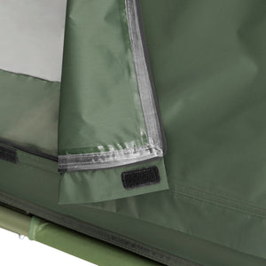 SoBuy Lettino da campeggio Brandina da campeggio Tenda da esterno con gancio per lampada e tasche porta scarpe Tenda 3 in 1 per 1 persona Pratica 193x86x160 cm OGS32-II-GR