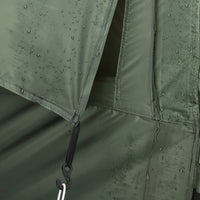 SoBuy Lettino da campeggio Brandina da campeggio Tenda da esterno con gancio per lampada e tasche porta scarpe Tenda 3 in 1 per 1 persona Pratica 193x86x160 cm OGS32-II-GR