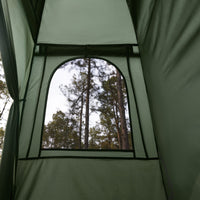 SoBuy Lettino da campeggio Brandina da campeggio Tenda da esterno con gancio per lampada e tasche porta scarpe Tenda 3 in 1 per 1 persona Pratica 193x86x160 cm OGS32-II-GR