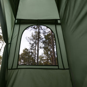 SoBuy Lettino da campeggio Brandina da campeggio Tenda da esterno con gancio per lampada e tasche porta scarpe Tenda 3 in 1 per 1 persona Pratica 193x86x160 cm OGS32-II-GR