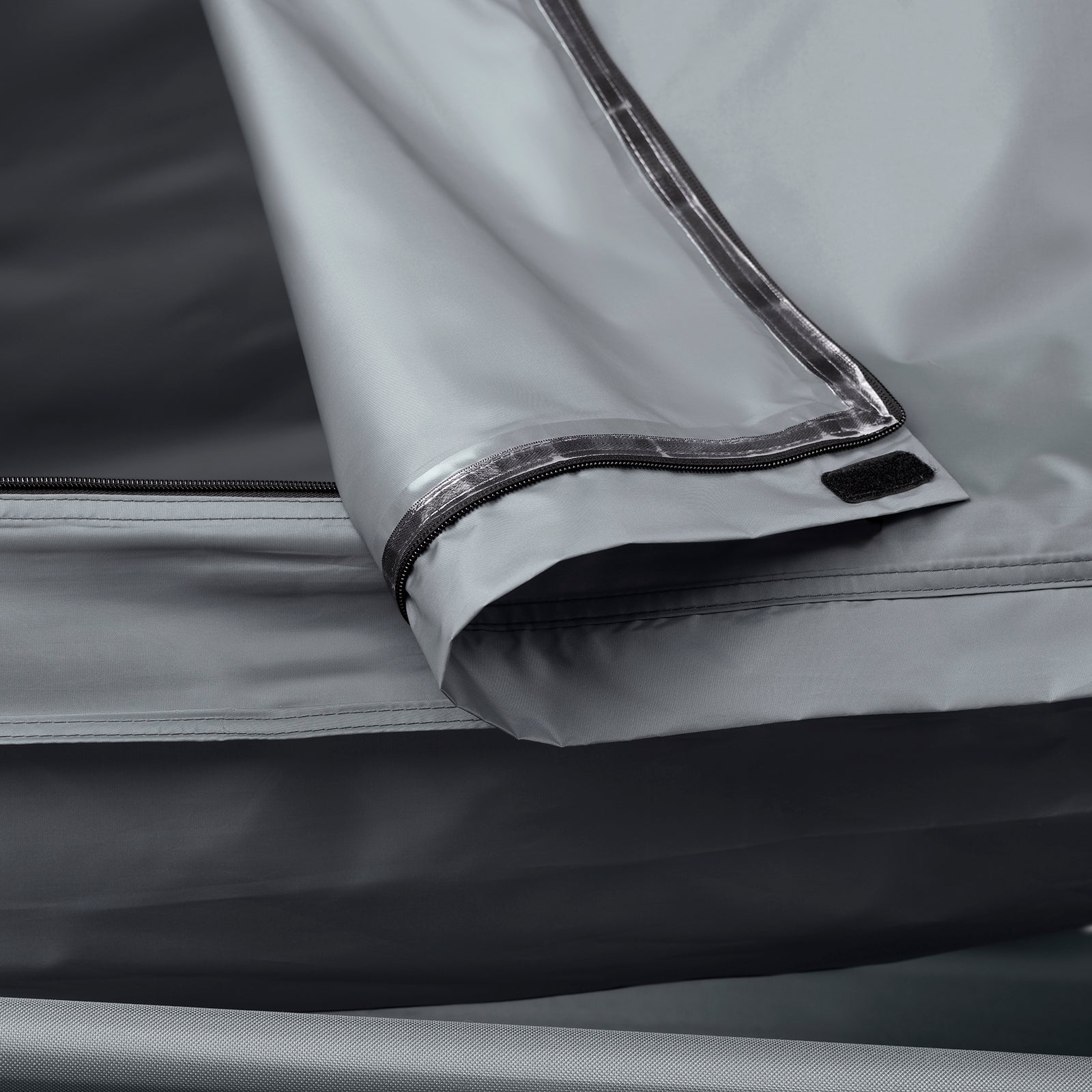 SoBuy Lettino da campeggio Brandina da campeggio Tenda da esterno con gancio per lampada e tasche porta scarpe Tenda 3 in 1 per 1 persona Pratica 193x86x160 cm OGS32-II-HG