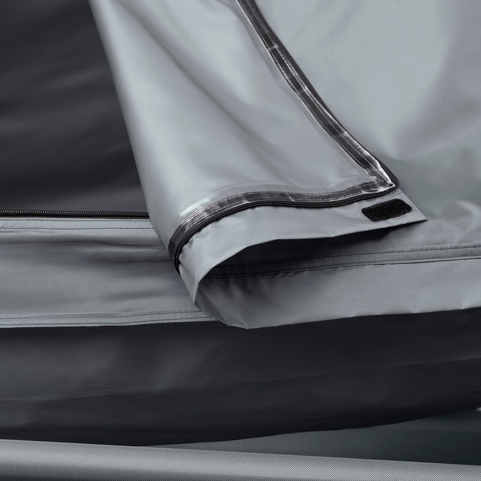 SoBuy Lettino da campeggio Brandina da campeggio Tenda da esterno con gancio per lampada e tasche porta scarpe Tenda 3 in 1 per 1 persona Pratica 193x86x160 cm OGS32-II-HG