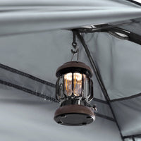 SoBuy Lettino da campeggio Brandina da campeggio Tenda da esterno con gancio per lampada e tasche porta scarpe Tenda 3 in 1 per 1 persona Pratica 193x86x160 cm OGS32-II-HG