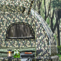 Brandina pieghevole campeggio Tenda da Campeggio con materasso Multicolori 193x145x178cm OGS61-L-TN