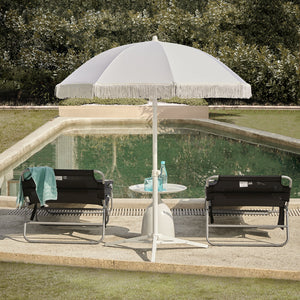 Sdraio pieghevole,lettino prendisole,schienale reclinabile,2 pezzi, Nero OGS35-SCHx2