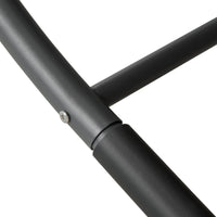 Lettino da Giardino con Ruote Poltrona a Dondolo Sdraio Giardino Letto Singolo Max. 200 kg L97*P207 cm Rosso OGS44-R