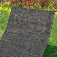 SoBuy Dondolo da Giardino Sedia a Dondolo da Esterno Lettino Prendisole con Tasca Laterale Poltrona da Giardino Sdraio per Patio Balcone Campeggio Spiaggia Nero/Grigio 143x57x85 cm OGS47-MS