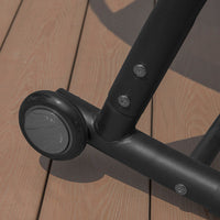 Sdraio Dondolo da Giardino 2 Posti con 2 Cuscini e Tettuccio Portata Fino a 300 kg L123*P190*A38 CM Grigio OGS50-HG