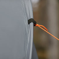 SoBuy Lettino da campeggio Brandina da campeggio con finestra Tenda da esterno Tenda singola pieghevole per 1 persona Grigio 194x87x147 cm OGS60-HG