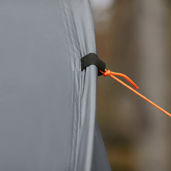 SoBuy Lettino da campeggio Brandina da campeggio con finestra Tenda da esterno Tenda singola pieghevole per 1 persona Grigio 194x87x147 cm OGS60-HG