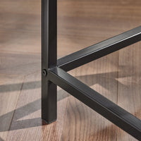 Set 5 Pezzi Tavolo con 4 sgabelli Mobile Bar per casa Stile Industriale L100*P60*A87 cm Legno OGT11-N