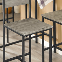 Set 5 pezzi Tavolo con 4 sedie alto, Set di mobili da balcone,OGT14