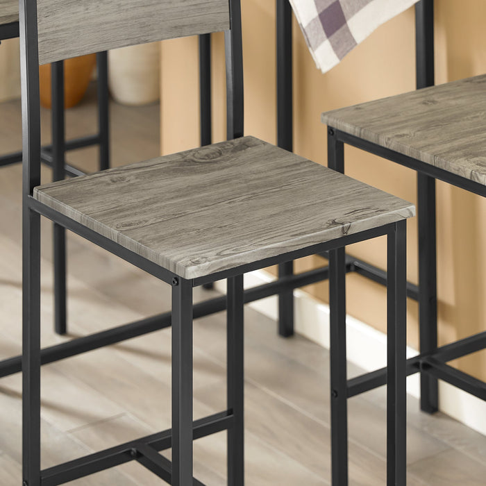 Set 5 pezzi Tavolo con 4 sedie alto, Set di mobili da balcone,OGT14