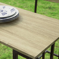 Set Tavolo e sedie da Bar,Penisola Cucina Mobile, Altezza: 100 cm, OGT16-N