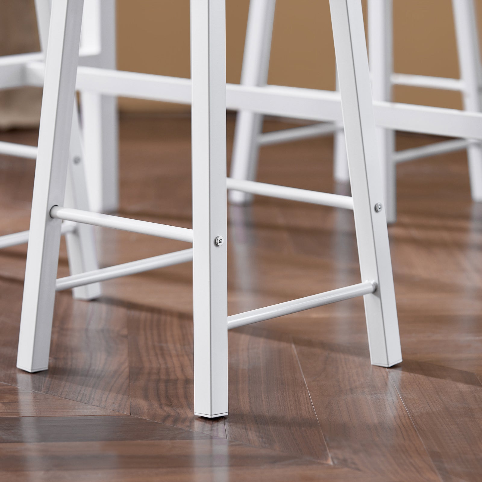 Set 5 Tavolo con 4 sgabelli,Bancone Bar tavolo bar con sgabelli penisola cucina Bianco OGT22-WN