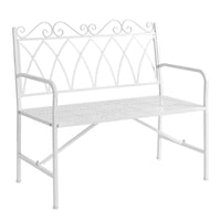 panchina da esterno panchina da giardino Panca da Giardino per 2 Persone Stile Antico Ferro OGT45-W