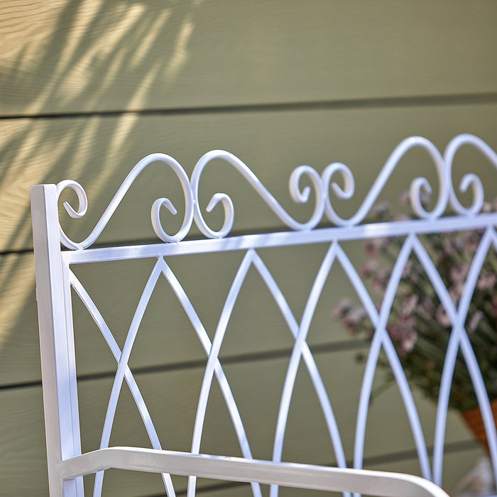 panchina da esterno panchina da giardino Panca da Giardino per 2 Persone Stile Antico Ferro OGT45-W