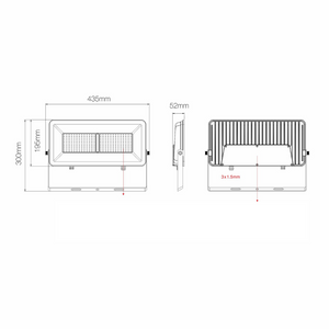 Proiettore led polaris esterno alta potenza ip65 luce naturale 4.000k *** colore nero, watt 150 watt, confezione 1