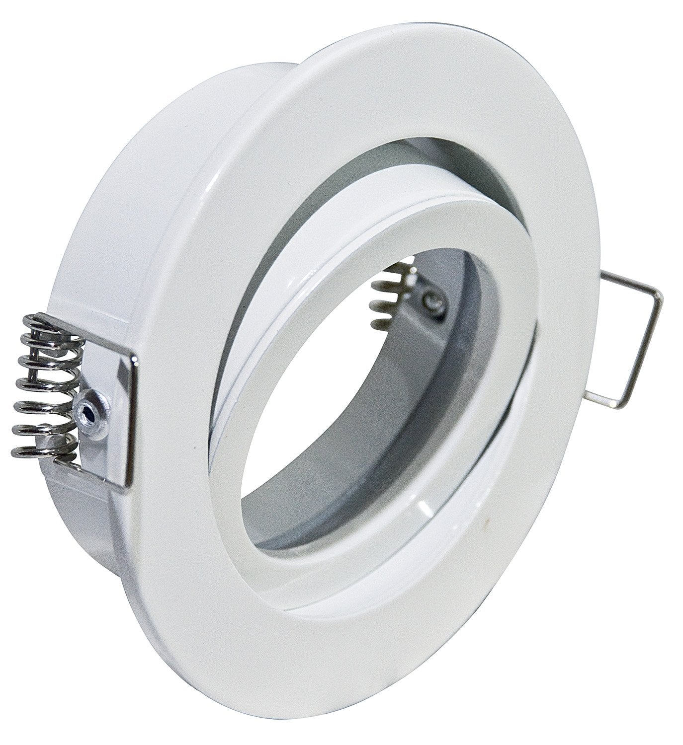 Faretto Incasso Oil Orientabile Tondo Alluminio Bianco 1 Luce Gu10 D8,3Cm