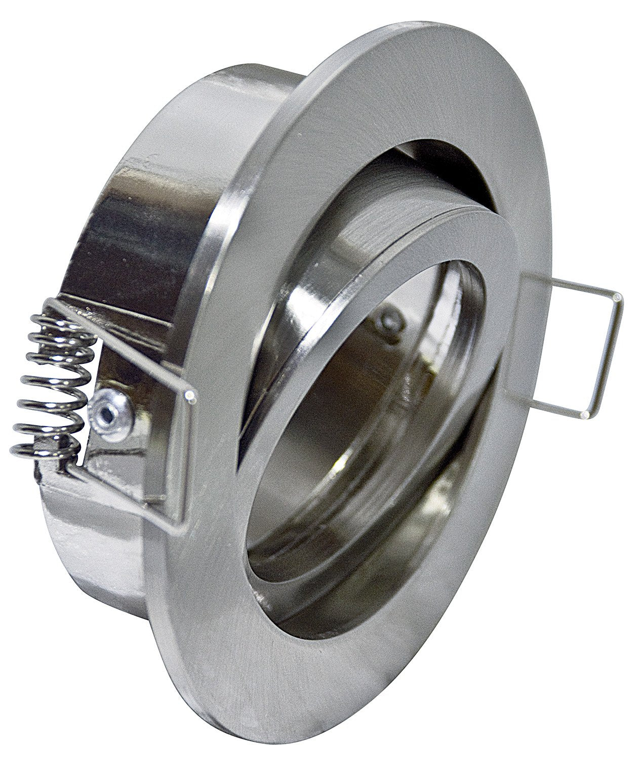 Faretto Incasso Oil Orientabile Tondo Alluminio Nero Satinato 1 Luce Gu10 D8,3Cm