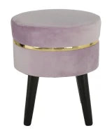 Sgabello Paris Rosa Cm Ø 35X40.5