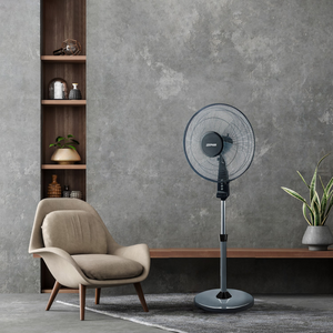 Zephir zng41p ventilatore a piantana ampia base tonda supersilent 45w pale 40cm