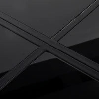 Set da Giardino 5 Pezzi con 1 Tavolo, 4 Sedie, Ideale per Pranzo all'Aperto, Resistente alle Intemperie, Grigio